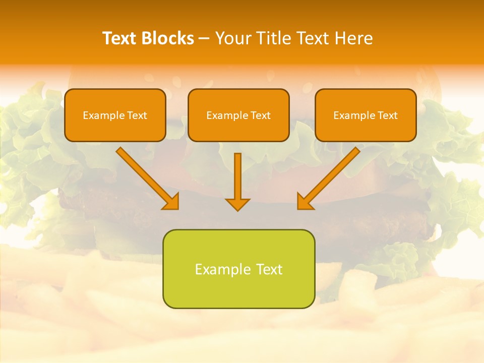 Healthy Hamburger French PowerPoint Template
