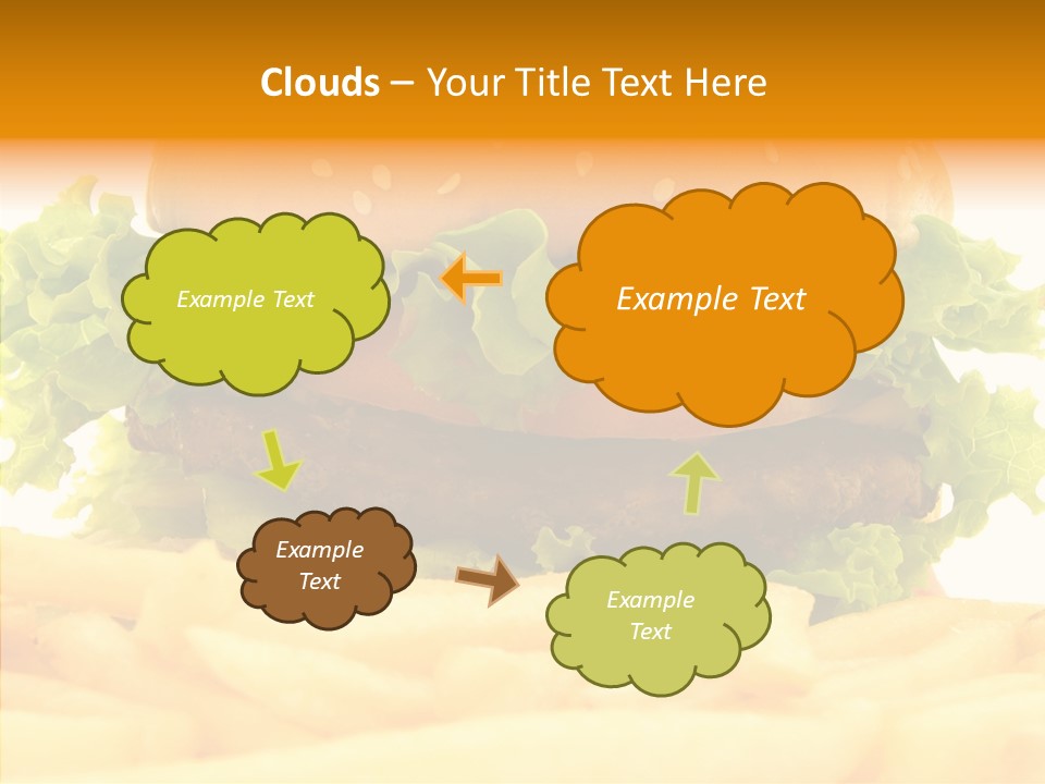 Healthy Hamburger French PowerPoint Template