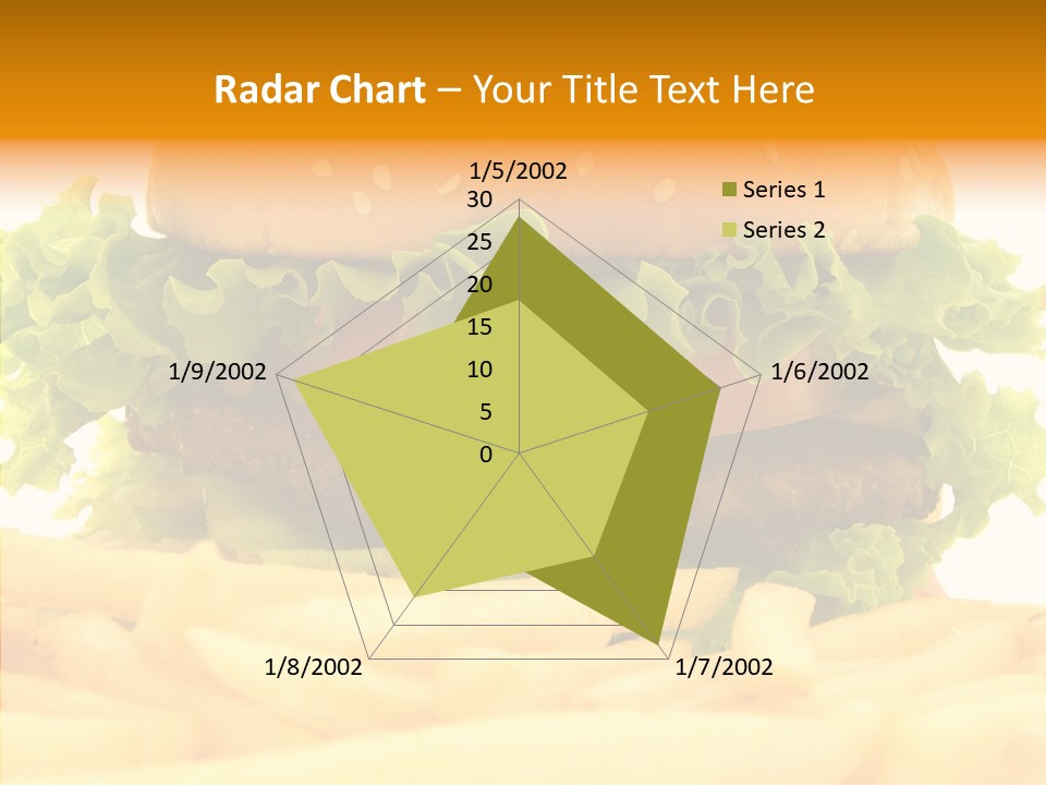 Healthy Hamburger French PowerPoint Template