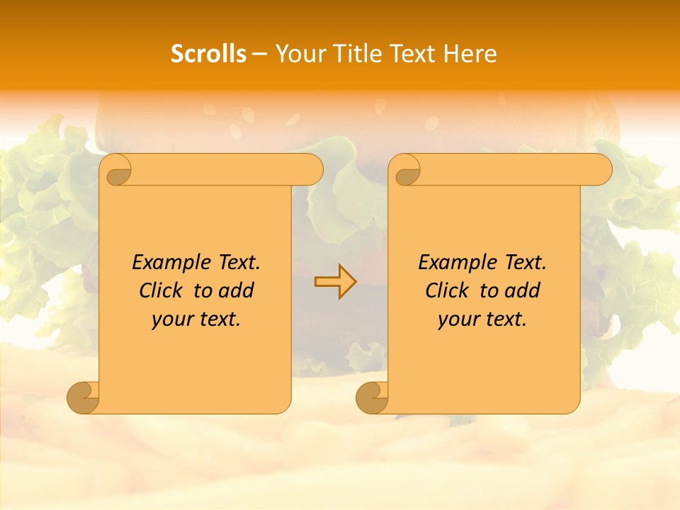 Healthy Hamburger French PowerPoint Template