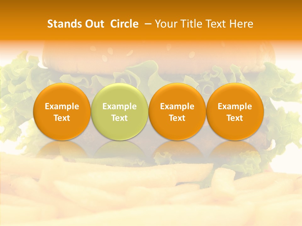 Healthy Hamburger French PowerPoint Template