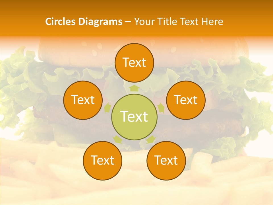 Healthy Hamburger French PowerPoint Template