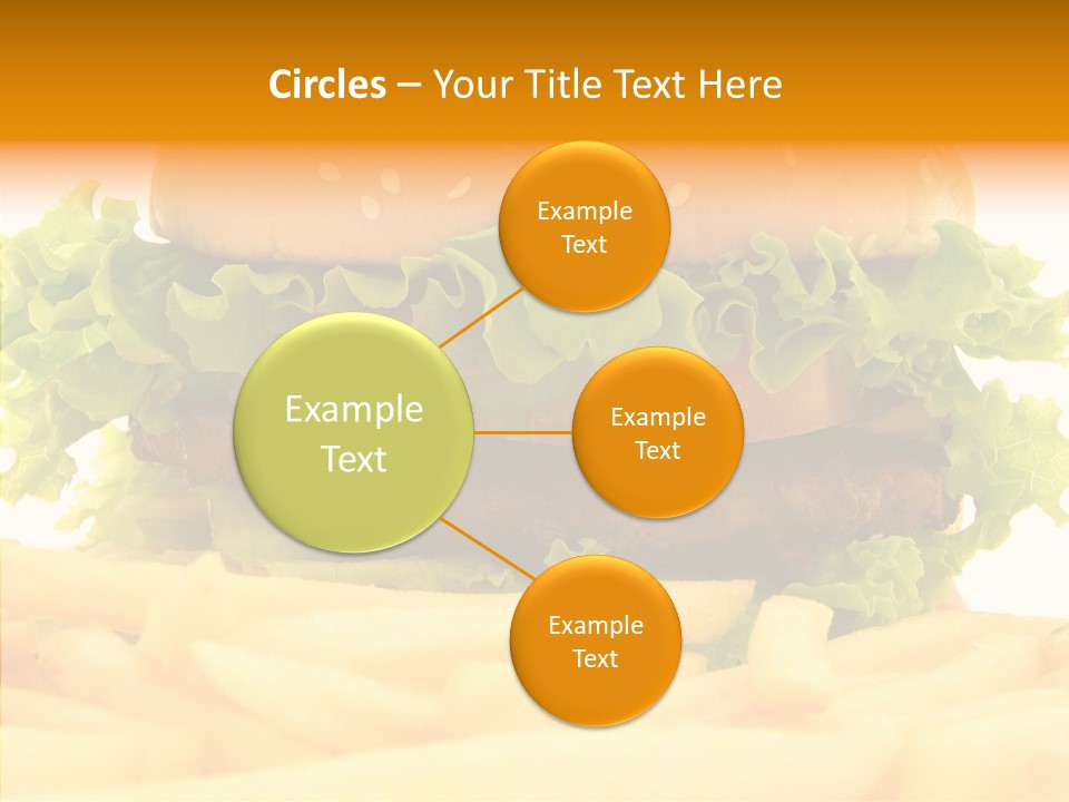 Healthy Hamburger French PowerPoint Template