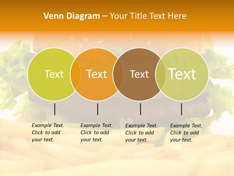 Healthy Hamburger French PowerPoint Template