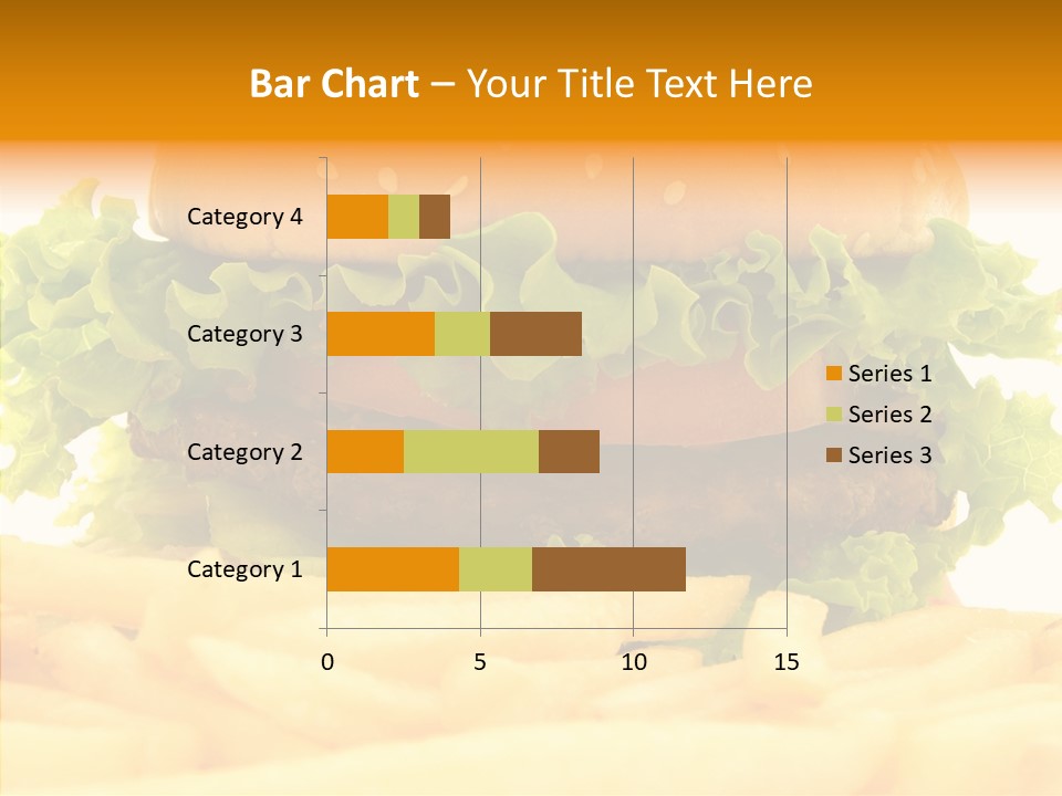 Healthy Hamburger French PowerPoint Template
