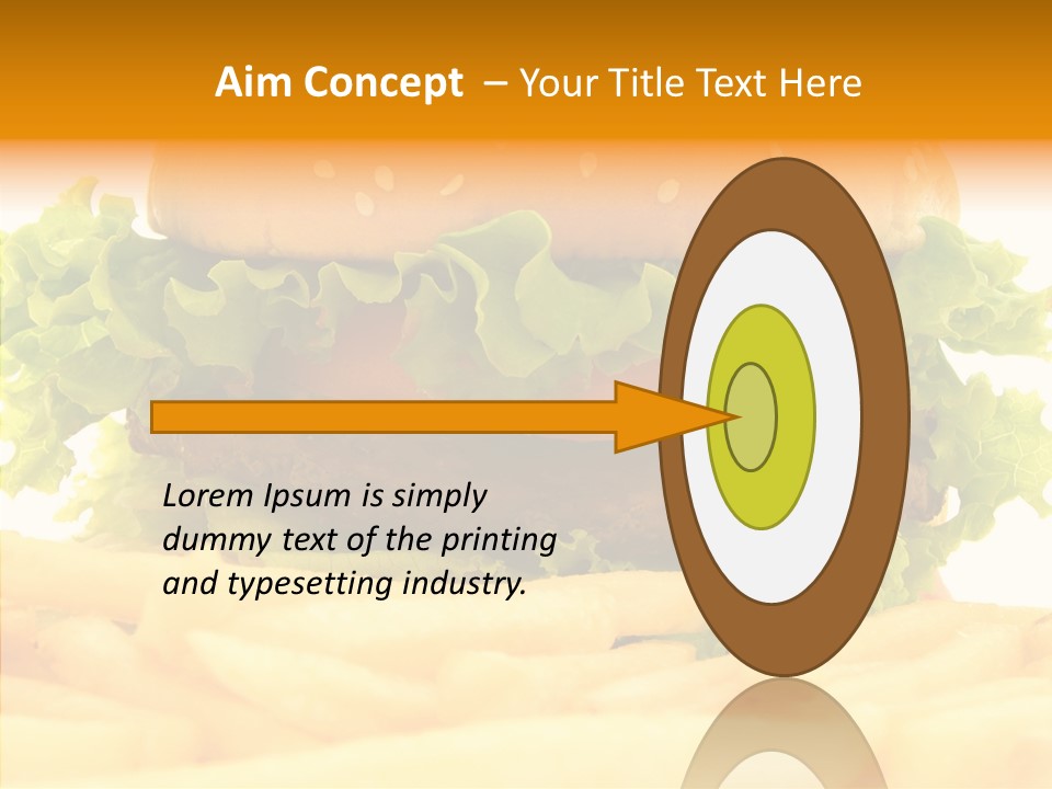 Healthy Hamburger French PowerPoint Template