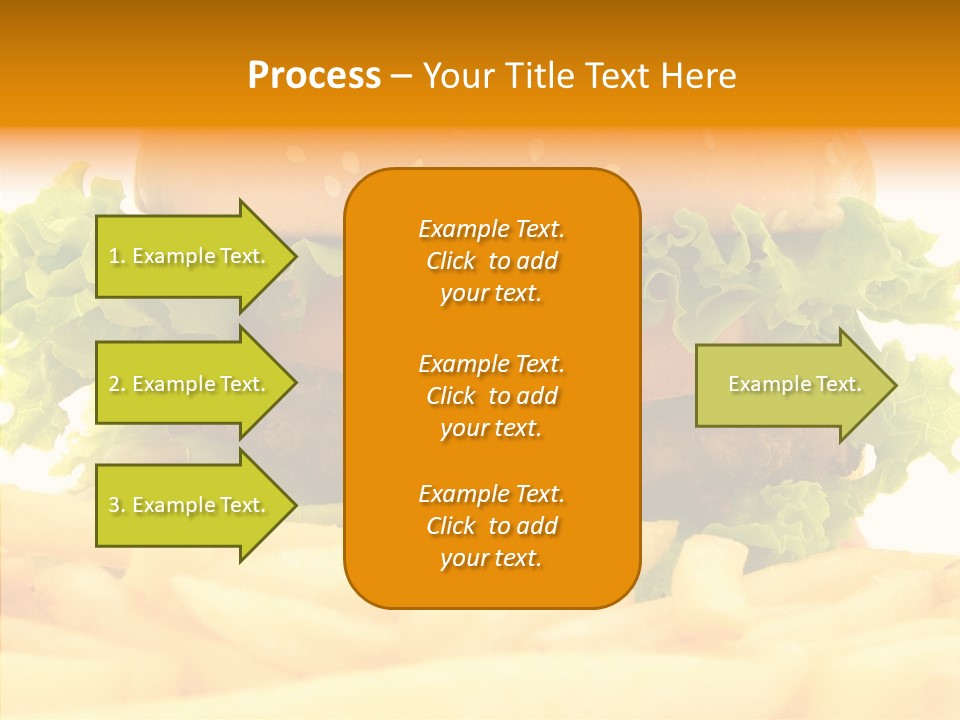 Healthy Hamburger French PowerPoint Template
