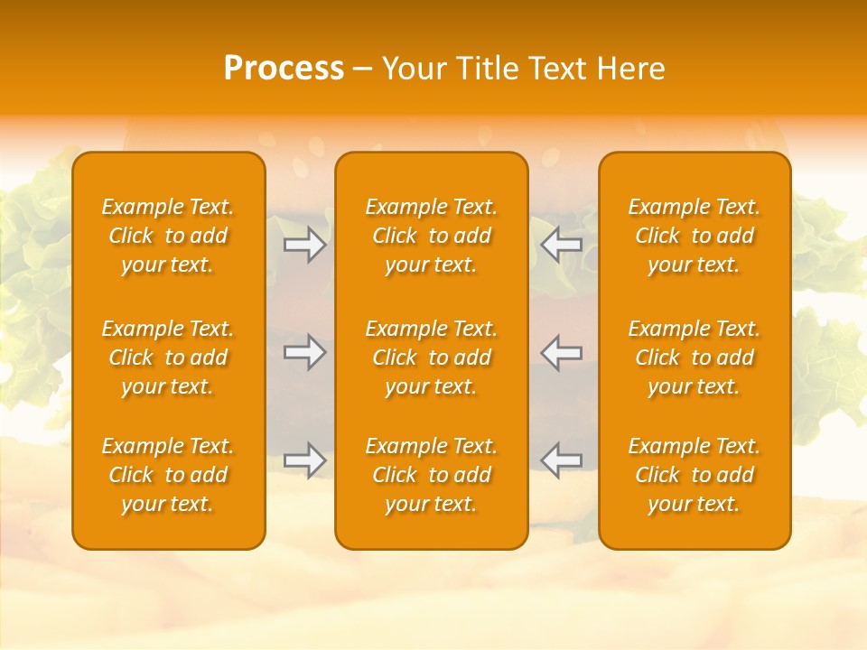 Healthy Hamburger French PowerPoint Template