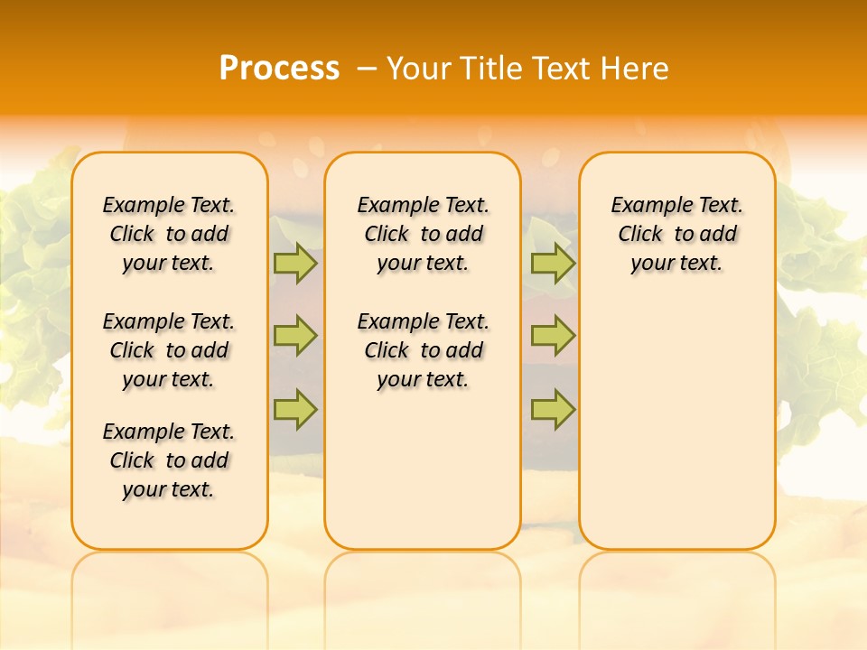 Healthy Hamburger French PowerPoint Template