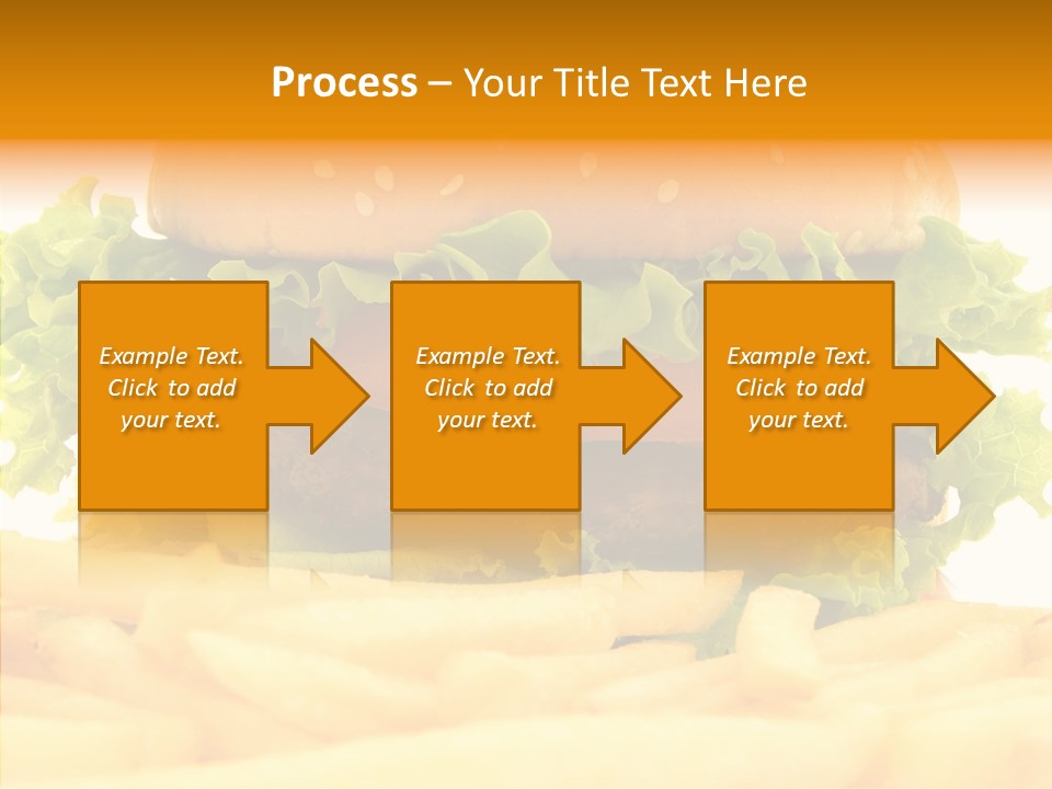 Healthy Hamburger French PowerPoint Template