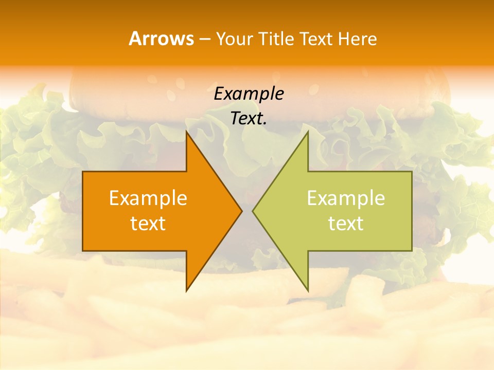 Healthy Hamburger French PowerPoint Template