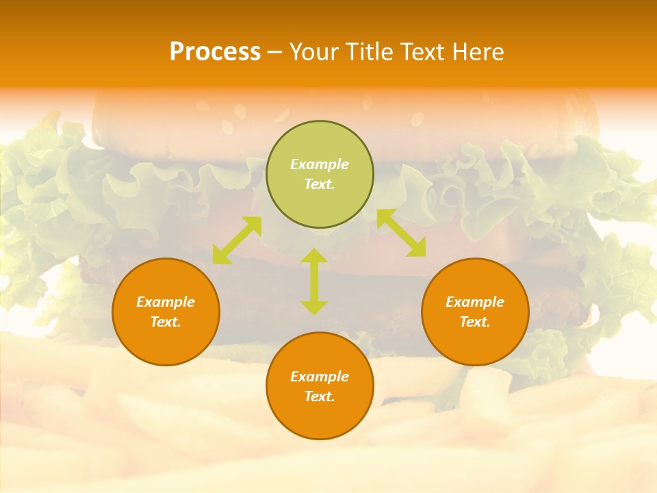 Healthy Hamburger French PowerPoint Template