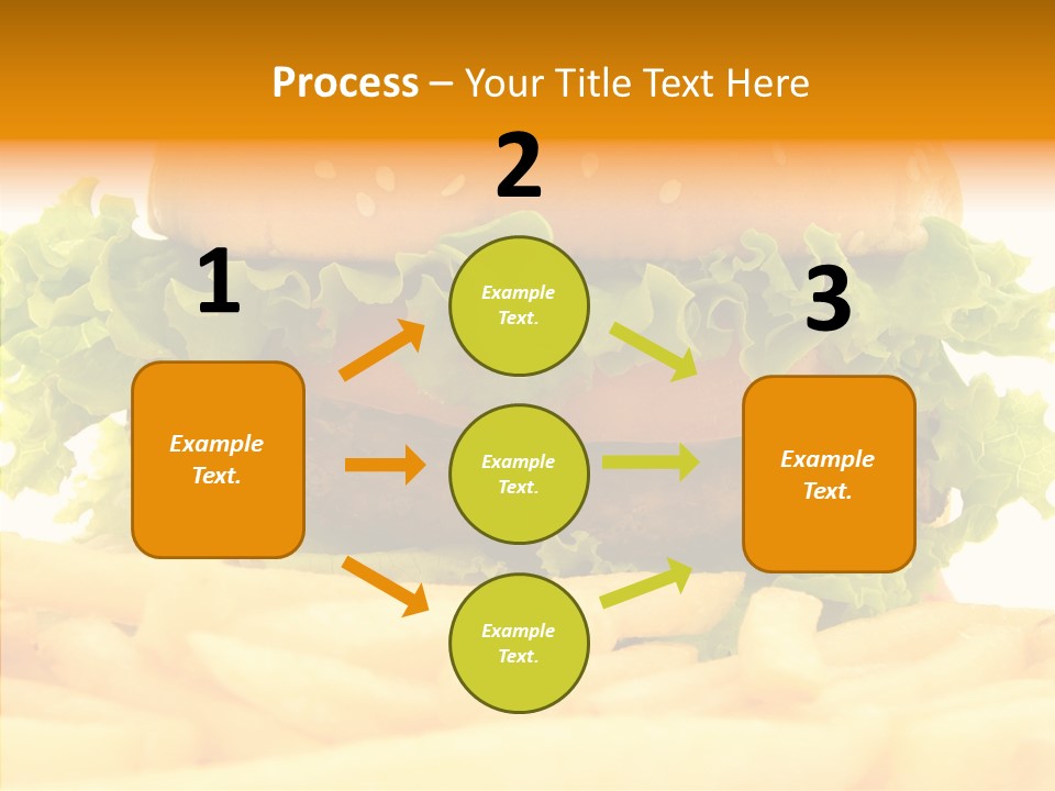 Healthy Hamburger French PowerPoint Template