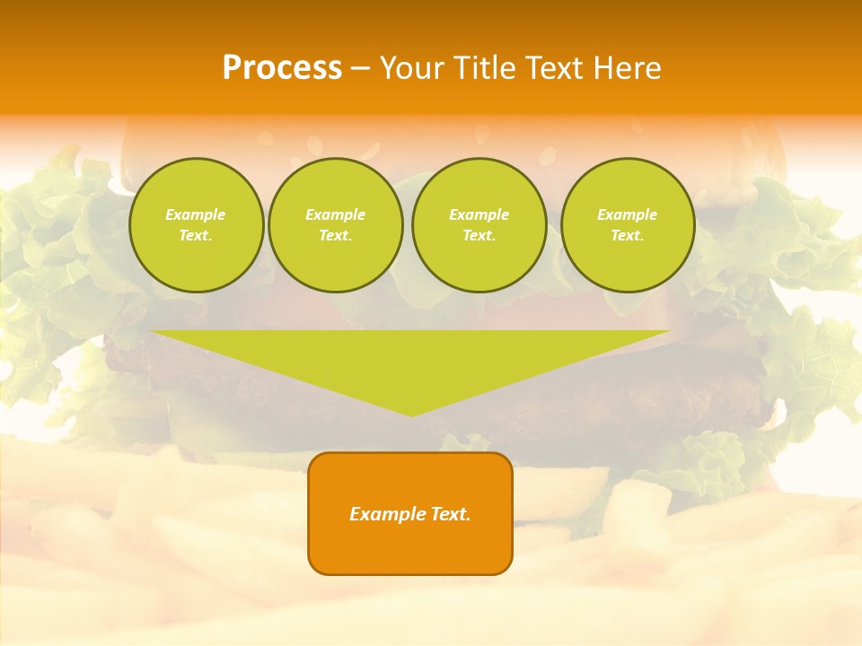 Healthy Hamburger French PowerPoint Template