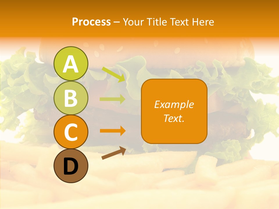 Healthy Hamburger French PowerPoint Template