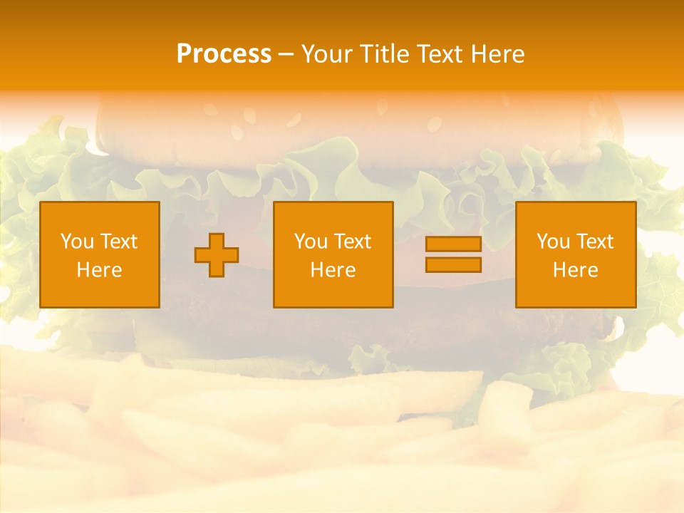 Healthy Hamburger French PowerPoint Template