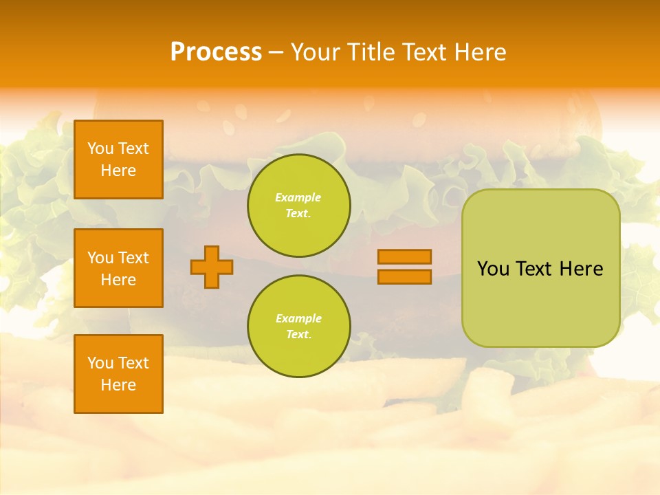 Healthy Hamburger French PowerPoint Template