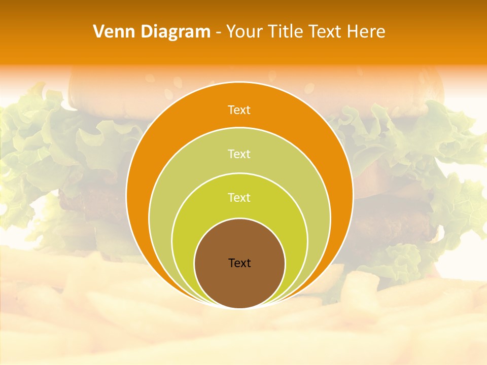 Healthy Hamburger French PowerPoint Template