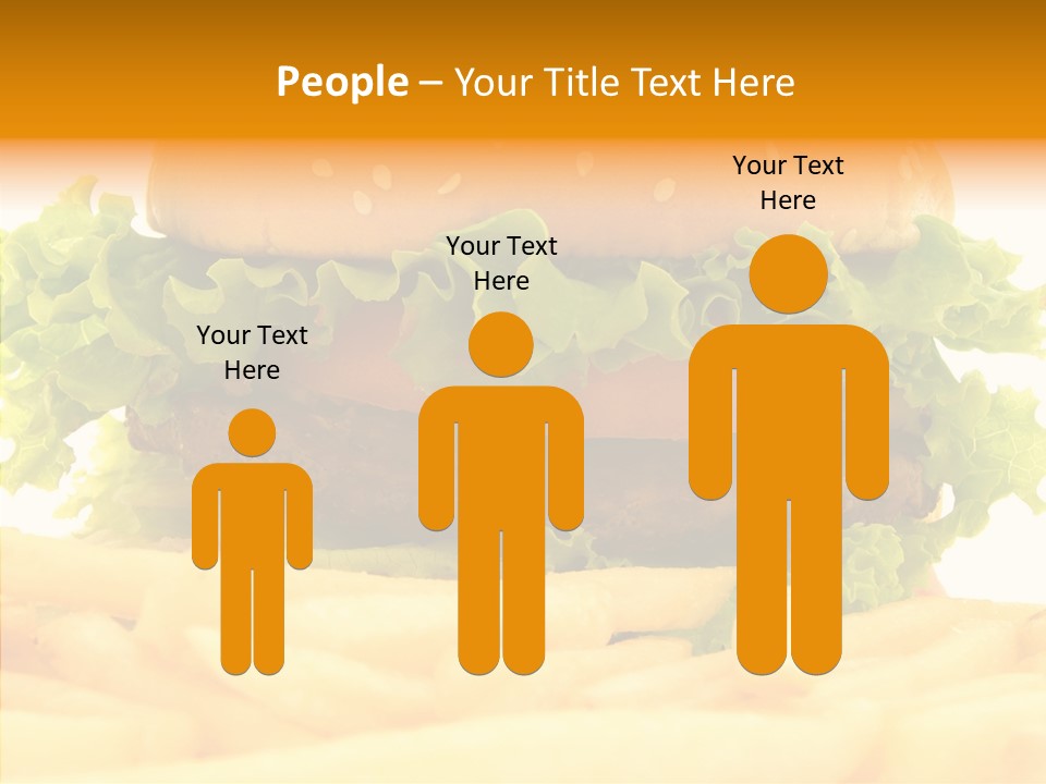 Healthy Hamburger French PowerPoint Template