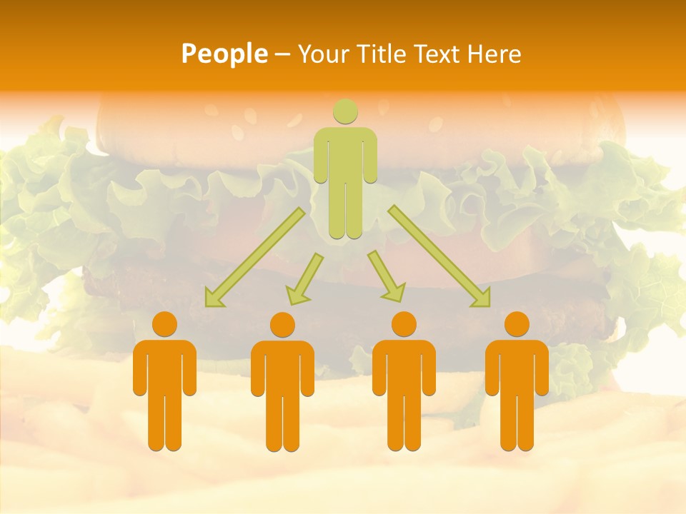 Healthy Hamburger French PowerPoint Template