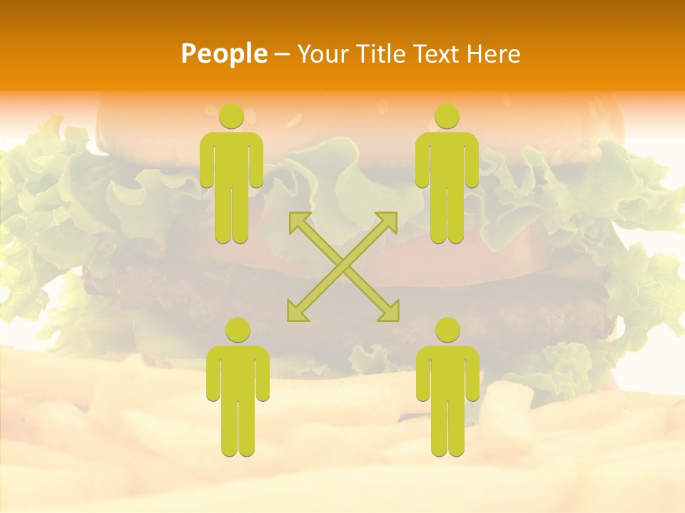Healthy Hamburger French PowerPoint Template