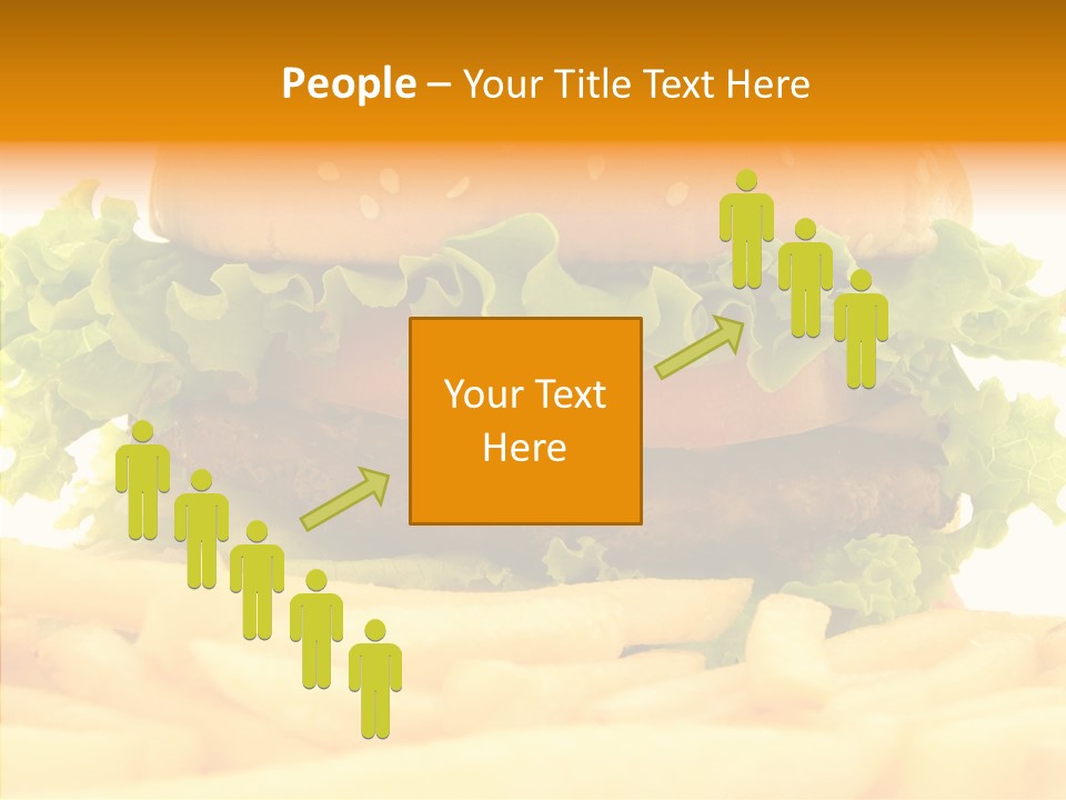 Healthy Hamburger French PowerPoint Template