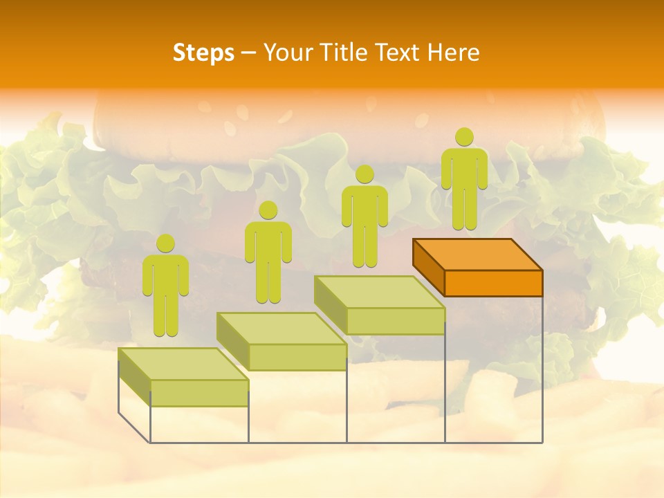 Healthy Hamburger French PowerPoint Template