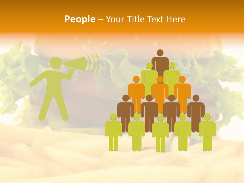 Healthy Hamburger French PowerPoint Template