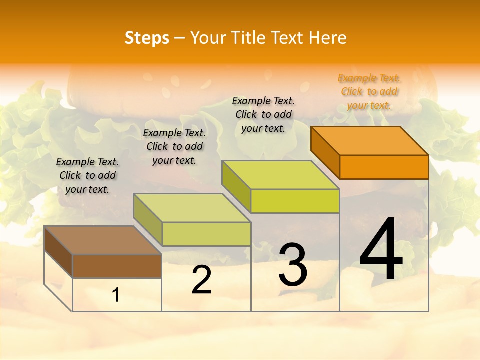 Healthy Hamburger French PowerPoint Template