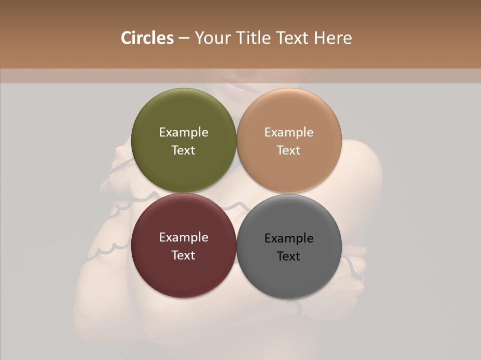 Curl Earphone Gadget PowerPoint Template