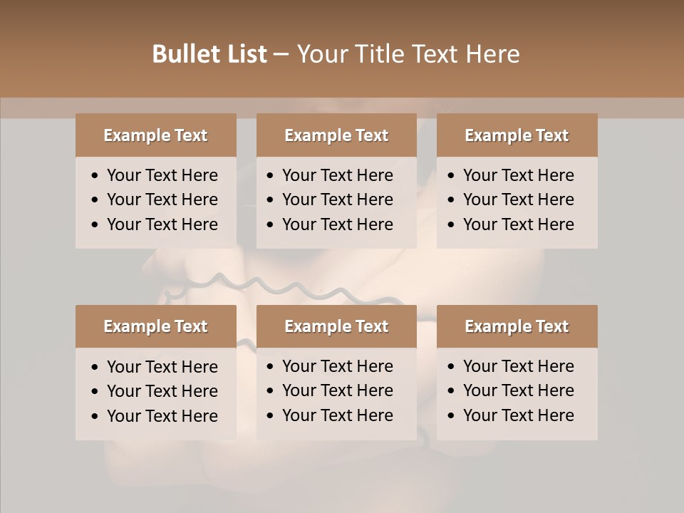 Curl Earphone Gadget PowerPoint Template