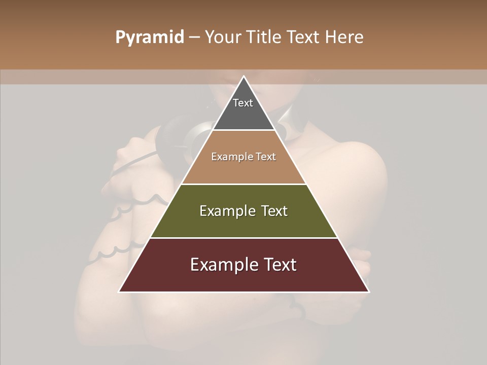 Curl Earphone Gadget PowerPoint Template