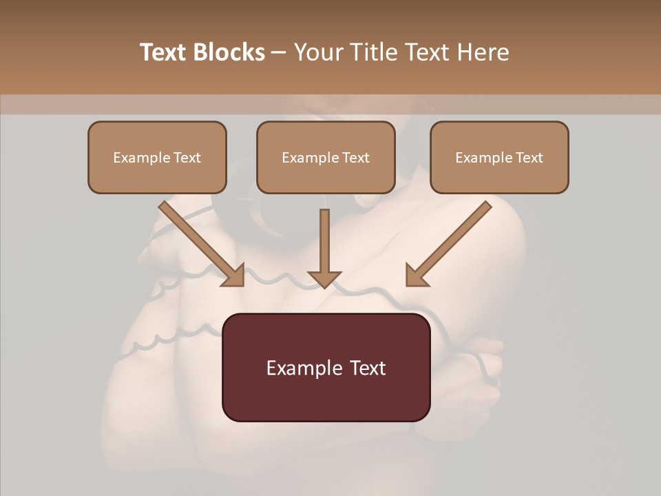 Curl Earphone Gadget PowerPoint Template