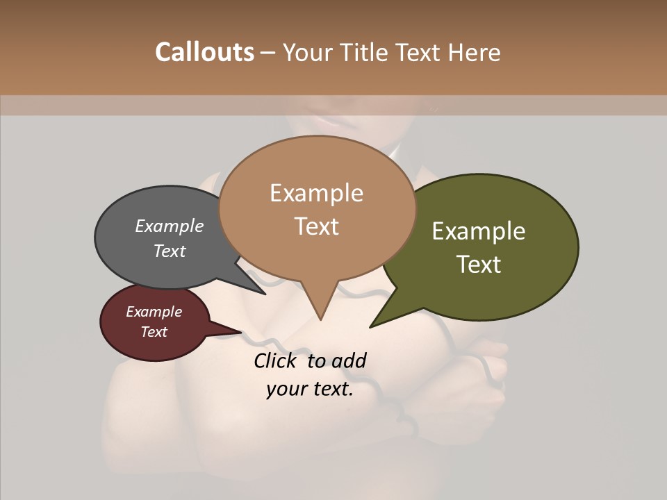 Curl Earphone Gadget PowerPoint Template