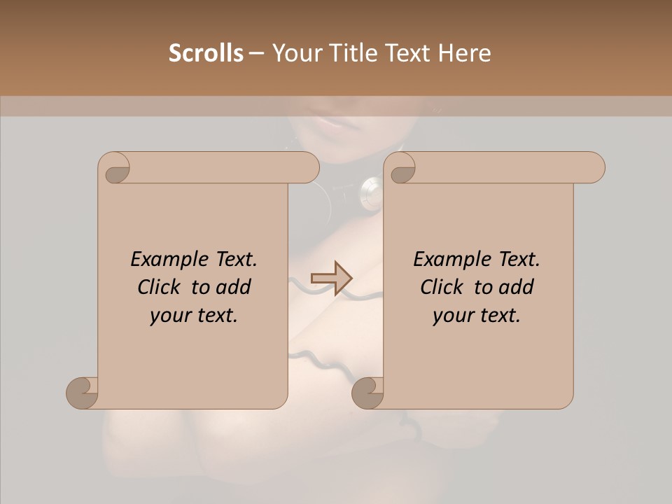 Curl Earphone Gadget PowerPoint Template