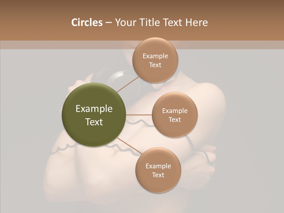 Curl Earphone Gadget PowerPoint Template