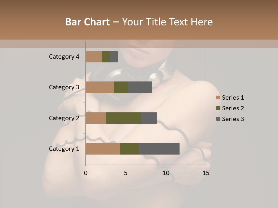 Curl Earphone Gadget PowerPoint Template