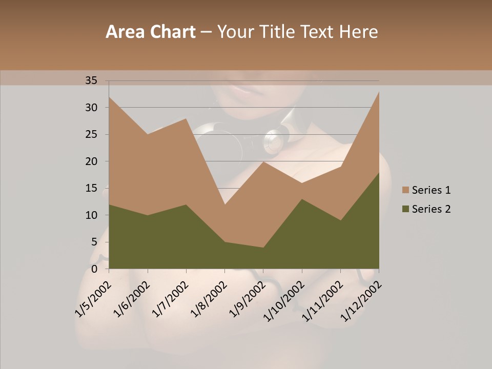 Curl Earphone Gadget PowerPoint Template