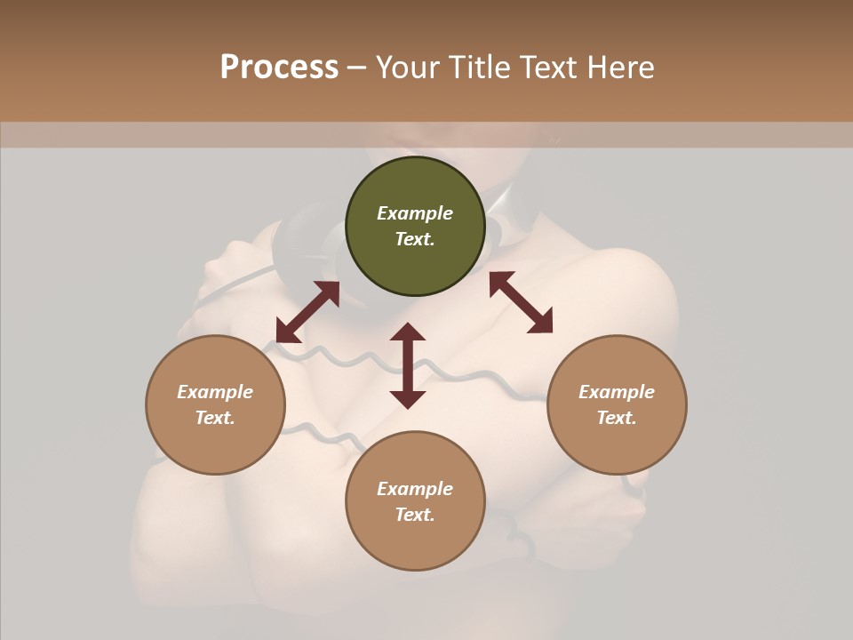 Curl Earphone Gadget PowerPoint Template