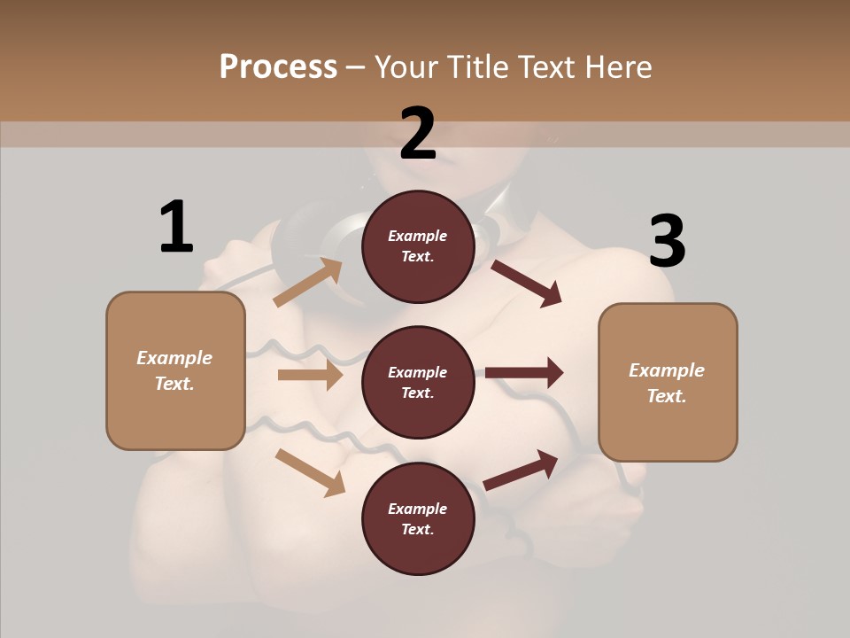Curl Earphone Gadget PowerPoint Template