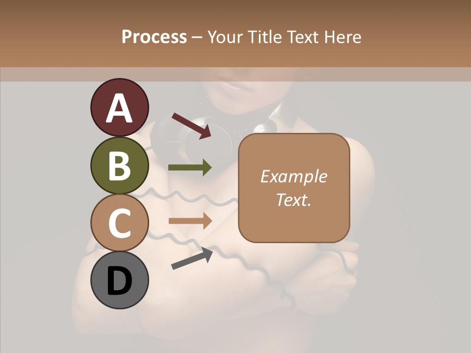 Curl Earphone Gadget PowerPoint Template