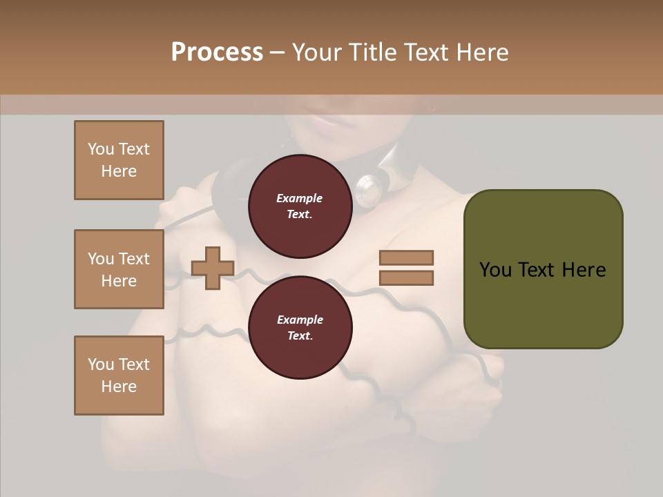 Curl Earphone Gadget PowerPoint Template