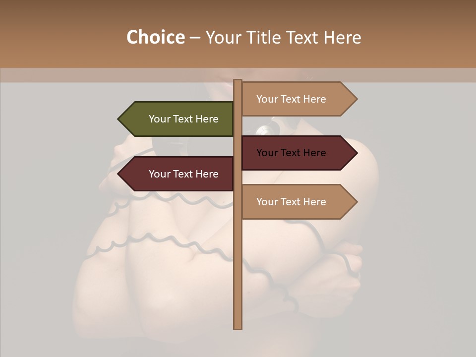 Curl Earphone Gadget PowerPoint Template