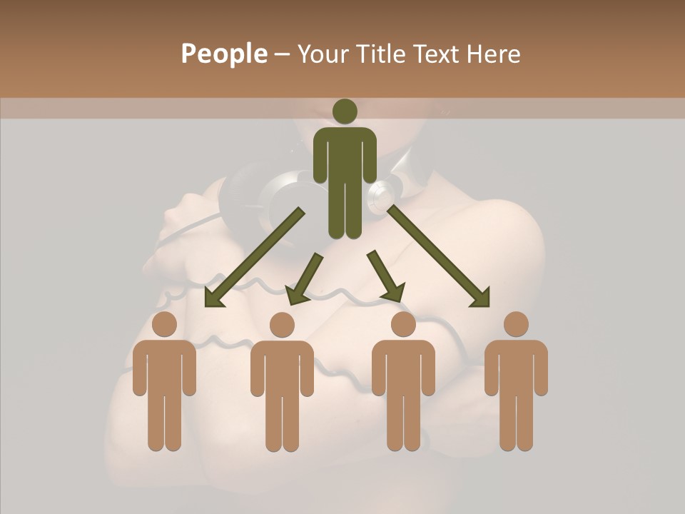 Curl Earphone Gadget PowerPoint Template