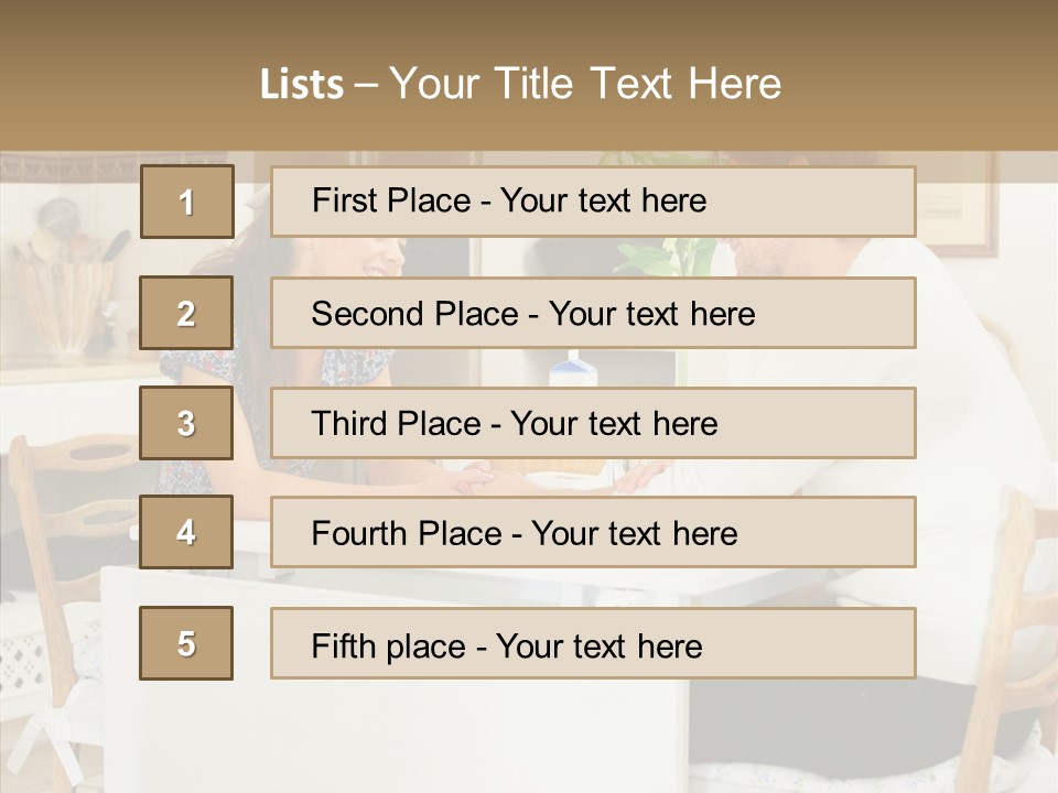 Group Trategy Table PowerPoint Template