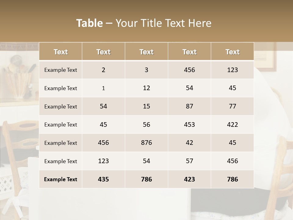 Group Trategy Table PowerPoint Template