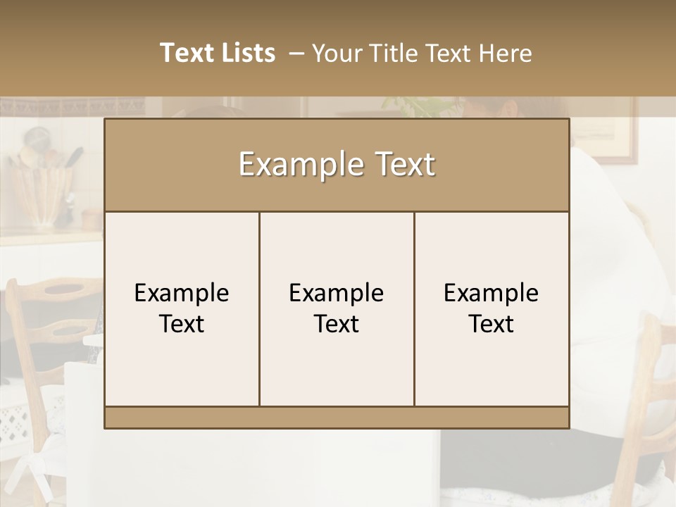 Group Trategy Table PowerPoint Template