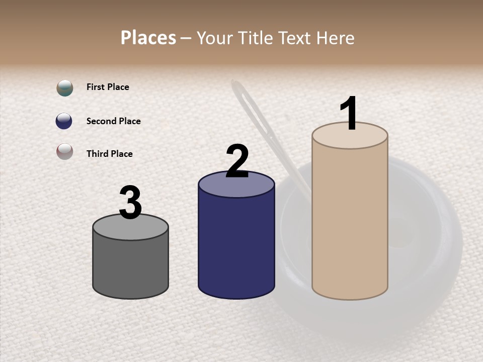 Prickle Imprint Fabric PowerPoint Template