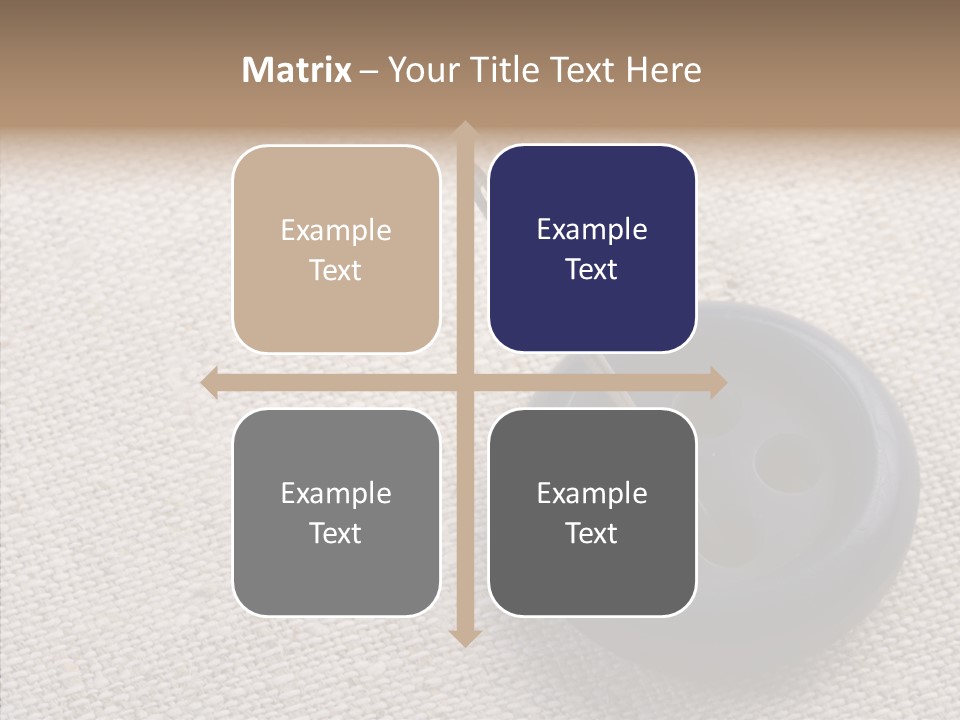 Prickle Imprint Fabric PowerPoint Template