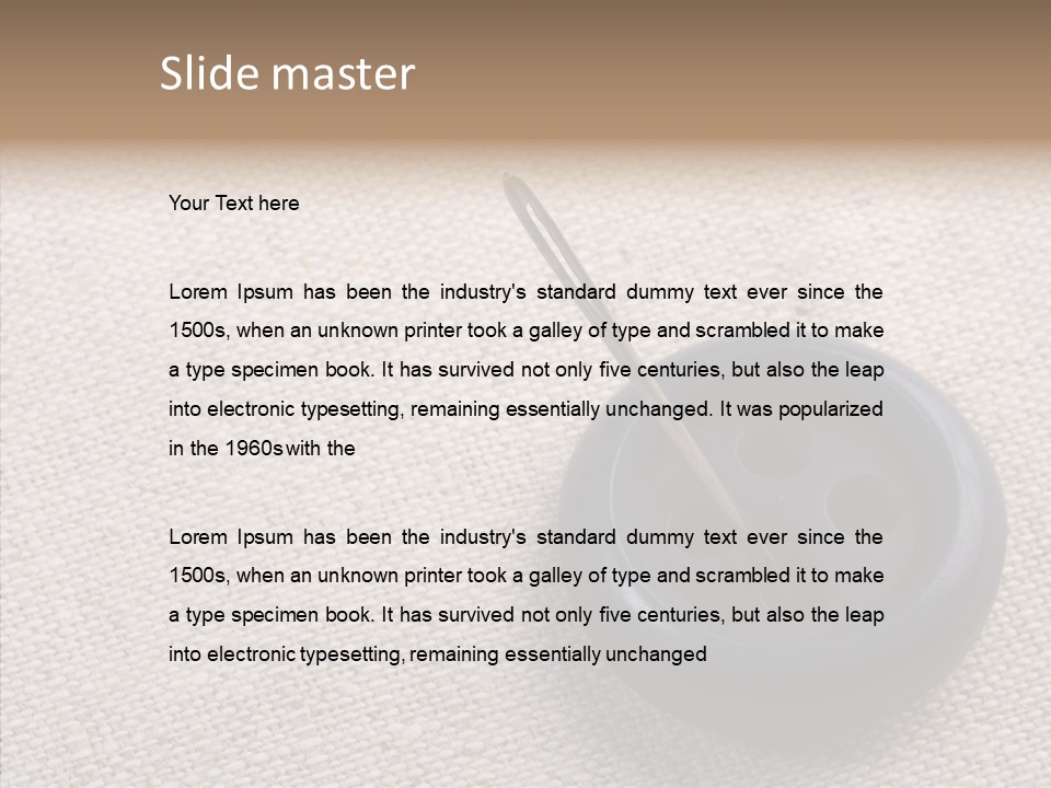 Prickle Imprint Fabric PowerPoint Template